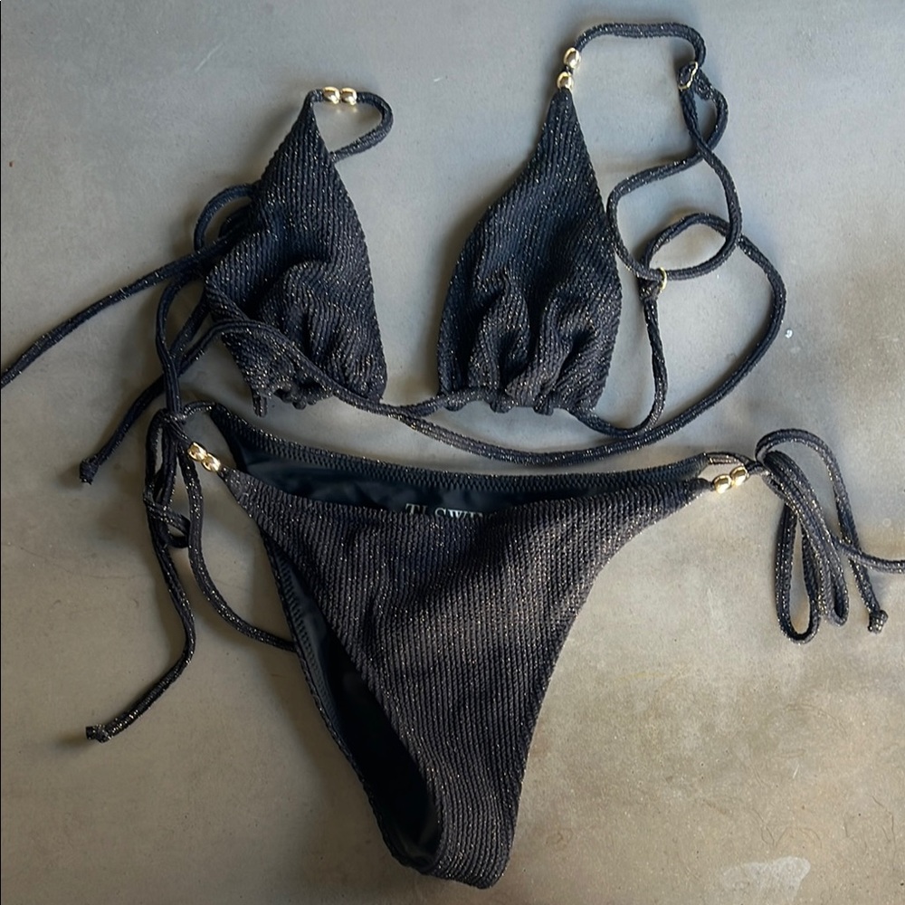 TJ Swim Ebony Sparkle bikini M/L